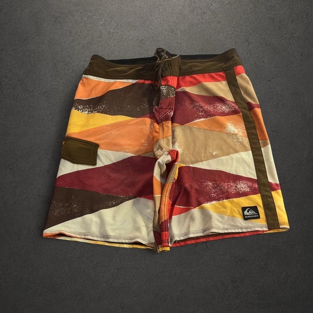 Y2K 2000s Quicksilver Surf Grunge Indie Skater Baggy Board Shorts